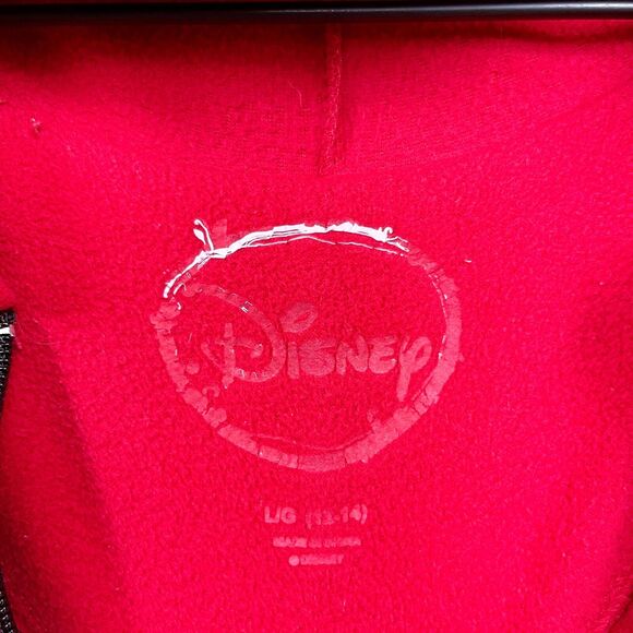 Disney Mickey Ears Hooded Fleece Footie Union Suit Pajamas Red Womens Large 12 - Picture 7 of 8